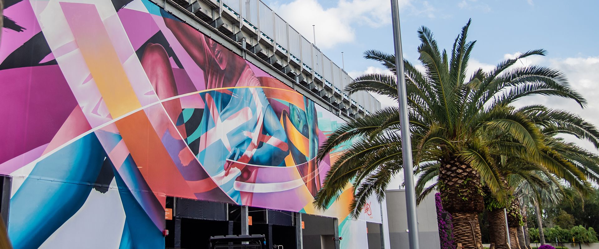 U Of Miami: Miami Hurricanes Hard Rock Stadium Mural