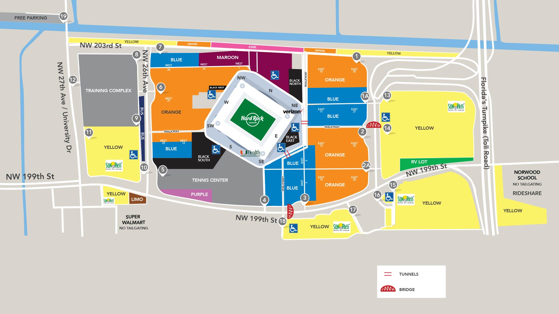 STADIUM SEATING CHART - Hard Rock Stadium