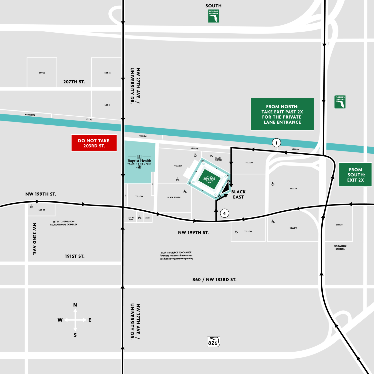TAYLOR SWIFT | THE ERAS TOUR PARKING - Hard Rock Stadium