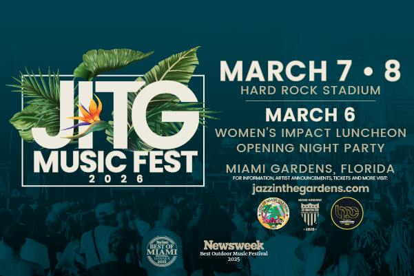 Jazz In The Gardens Music Fest will be hosted from March 7-8 at Hard Rock Stadium with the Women's Impact Luncheon opening night party hosted on March 6.