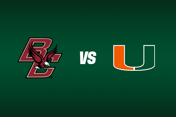 BOSTON COLLEGE VS MIAMI